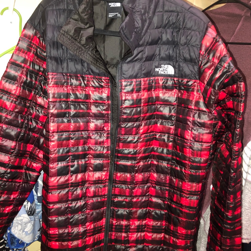 North Face XXXL Winter Red Black Plaid Jacket
